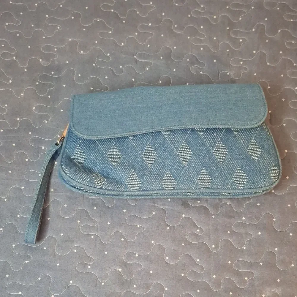 Cato Elegant Blue Clutch Bag